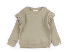 Lil Atelier travertine melange strik top